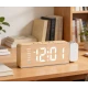 Ceas Digital cu Alarma si Proiectie Ora 8055 afisaj LED temperatura Lumina colorata