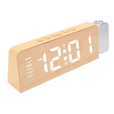 Ceas Digital cu Alarma si Proiectie Ora 8055 afisaj LED temperatura Lumina colorata