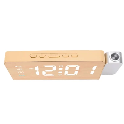 Ceas Digital cu Alarma si Proiectie Ora 8055 afisaj LED temperatura Lumina colorata