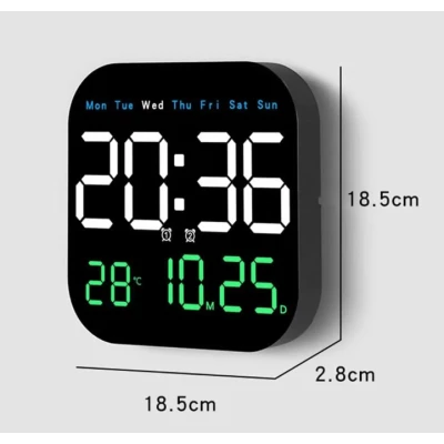 Ceas de Perete sau de Masa LED 6650 cu telecomanda cronometru afisaj temperatura display 