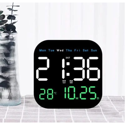 Ceas de Perete sau de Masa LED 6650 cu telecomanda cronometru afisaj temperatura display 