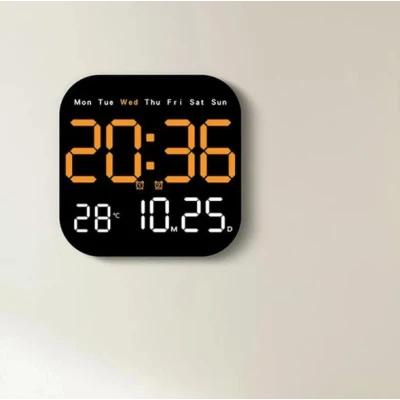 Ceas de Perete sau de Masa LED 6650 cu telecomanda cronometru afisaj temperatura display 