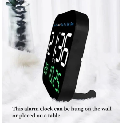 Ceas de Perete sau de Masa LED 6650 cu telecomanda cronometru afisaj temperatura display 