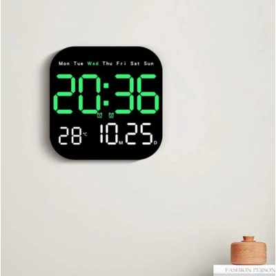 Ceas de Perete sau de Masa LED 6650 cu telecomanda cronometru afisaj temperatura display 