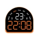 Ceas Electronic LED 5522 Multifunctional cu Lumina Ambientala de masa cu alarma afisaj temperatura