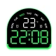 Ceas Electronic LED 5522 Multifunctional cu Lumina Ambientala de masa cu alarma afisaj temperatura