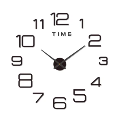 Ceas de Perete Decorativ ZH00220 fara rama 60 cm Cifre Autoadezive design modern pentru Living si Birou