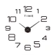 Ceas de Perete Decorativ ZH00220 fara rama 60 cm Cifre Autoadezive design modern pentru Living si Birou