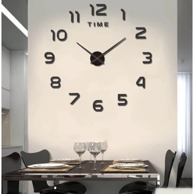Ceas de Perete Decorativ ZH00220 fara rama 60 cm Cifre Autoadezive design modern pentru Living si Birou