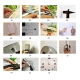 Ceas de Perete DIY fara rama ZH171820 diametru 60 cm cifre autoadezive design Modern