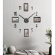 Ceas de Perete DIY fara rama ZH171820 diametru 60 cm cifre autoadezive design Modern