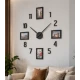 Ceas de Perete DIY fara rama ZH171820 diametru 60 cm cifre autoadezive design Modern