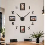 Ceas de Perete DIY fara rama ZH171820 diametru 60 cm cifre autoadezive design Modern