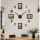 Ceas de Perete DIY fara rama ZH171820 diametru 60 cm cifre autoadezive design Modern