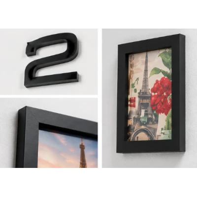 Ceas de Perete DIY fara rama ZH171820 diametru 60 cm cifre autoadezive design Modern