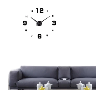 Ceas adeziv pentru perete 2D aspect elegant 60cm ZH00520