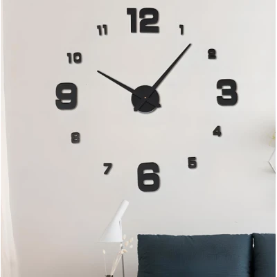 Ceas adeziv pentru perete 2D aspect elegant 60cm ZH00520