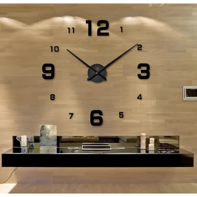 Ceas adeziv pentru perete 2D aspect elegant 60cm ZH00520