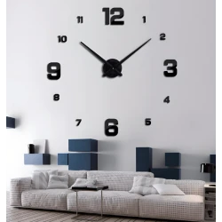 Ceas adeziv pentru perete 2D aspect elegant 60cm ZH00520