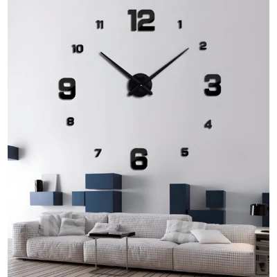 Ceas adeziv pentru perete 2D aspect elegant 60cm ZH00520