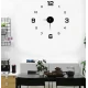Ceas adeziv pentru perete 2D aspect elegant 60cm ZH00520