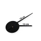 Ceas adeziv pentru perete 2D aspect elegant 60cm ZH00520