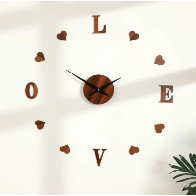 Ceas de Perete DIY LOVE fara rama mecanism Quartz ZH01720