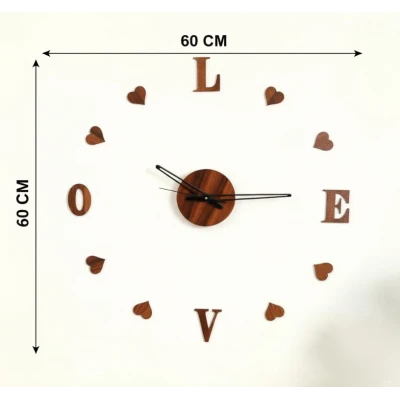 Ceas de Perete DIY LOVE fara rama mecanism Quartz ZH01720
