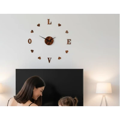 Ceas de Perete DIY LOVE fara rama mecanism Quartz ZH01720