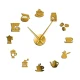 Ceas de Perete Decorativ cu tematica cafea design modern autoadeziv ZH183620