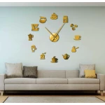 Ceas de Perete Decorativ cu tematica cafea design modern autoadeziv ZH183620