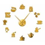 Ceas de Perete Decorativ cu tematica cafea design modern autoadeziv ZH183620