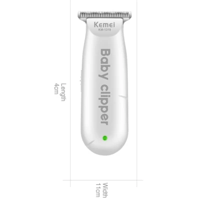 Mini Masina de tuns pentru bebelusi Kemei KM1319 reincarcabila USB 3W de 6000 RPM 3 Piepteni