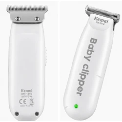 Mini Masina de tuns pentru bebelusi Kemei KM1319 reincarcabila USB 3W de 6000 RPM 3 Piepteni