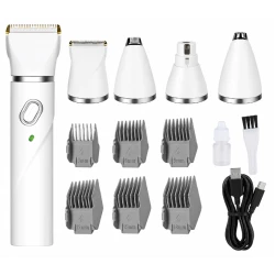 Masina de tuns pentru Animale Kemei KM1775 model 4 in 1 reincarcabila USB 6800 RPM 2000mAh 6 Piepteni
