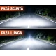 Set de 2 becuri auto led H4 cu lupa si canbus 12v alb 6000k