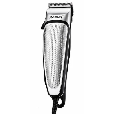 Masina de tuns cu fir Kemei KM 4639 Lame din Otel 4 piepteni