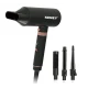 Uscator de par profesional Kemei KM 9203 de 1600W 4 in 1 Aer Cald si Rece Accesorii Ondulare