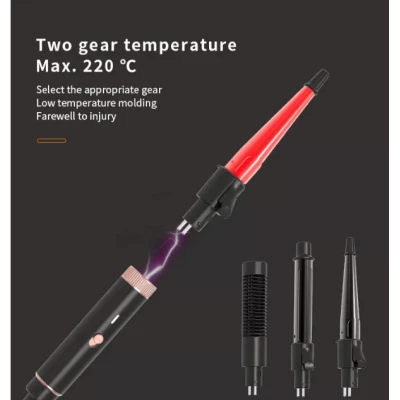 Uscator de par profesional Kemei KM 9203 de 1600W 4 in 1 Aer Cald si Rece Accesorii Ondulare