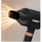Uscator de par profesional Kemei KM 9203 de 1600W 4 in 1 Aer Cald si Rece Accesorii Ondulare