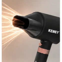 Uscator de par profesional Kemei KM 9203 de 1600W 4 in 1 Aer Cald si Rece Accesorii Ondulare