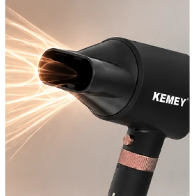 Uscator de par profesional Kemei KM 9203 de 1600W 4 in 1 Aer Cald si Rece Accesorii Ondulare