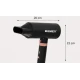 Uscator de par profesional Kemei KM 9203 de 1600W 4 in 1 Aer Cald si Rece Accesorii Ondulare