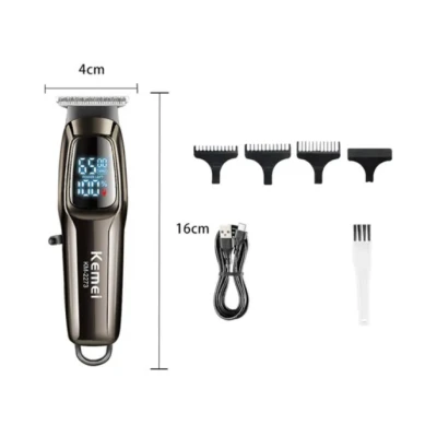 Aparat de tuns profesional Kemei KM 2273 de 7000 RPM Display Digital 1800mAh USB
