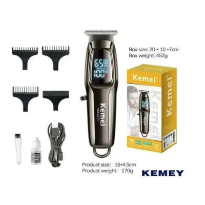 Aparat de tuns profesional Kemei KM 2273 de 7000 RPM Display Digital 1800mAh USB