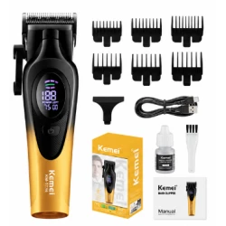Aparat de tuns profesional Kemei KM 1730 de 7500 RPM Acumulator 1300mAh Display LED