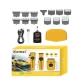 Kit Profesional Kemei KM 8566 model 3 in 1 Masina de Tuns + Trimmer + Shaver display digital