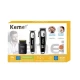 Kit Profesional Kemei KM 8531 model 3 n 1 Masina de Tuns + Trimmer + Shaver display LCD 7500 RPM