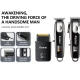 Kit Profesional Kemei KM 8531 model 3 n 1 Masina de Tuns + Trimmer + Shaver display LCD 7500 RPM