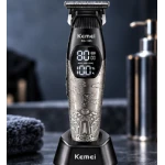 Aparat de Tuns Profesional Kemei KM 1365 de 8000 RPM 1200mAh display LED 2 viteze